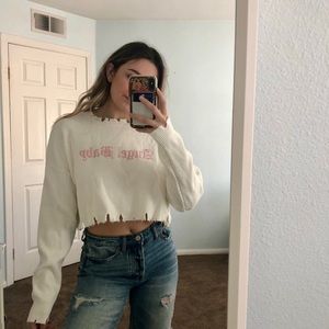 Angel baby old English forever 21 sweater NWT